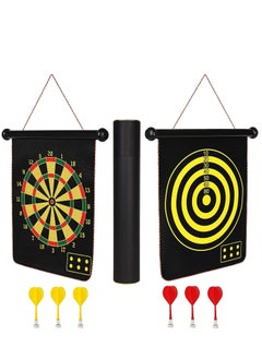 Alissa Magnetic Dart Board for Kids 15 Inch Double Sided Set Indoor Outdoor Game with 6pcs Safe Darts Gifts for Teenage Boys Girls  - Image 1