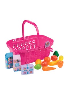 Barbie Shop & Go Shopping Basket Playset (10 Pieces)  - Image 1