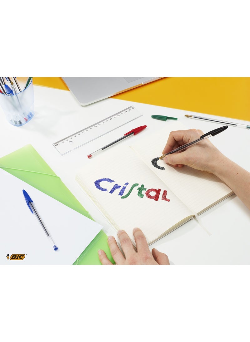 Bic Cristal Medium Ballpoint Pen Black Box of 50  - Image 4