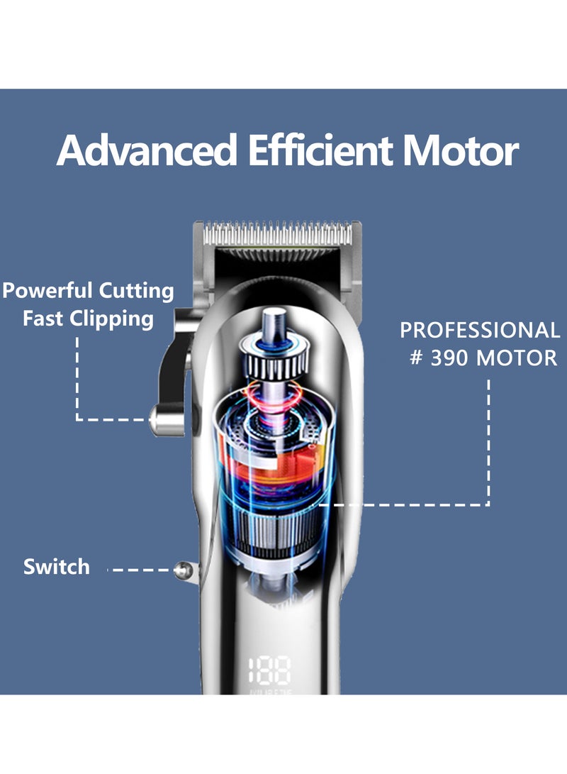 ستارجولد ماكينة قص شعر احترافية، تحكم في 4 تروس قابلة للتعديل، شفرة من الفولاذ الكربوني، عمر بطارية طويل، شحن USB - Image 3
