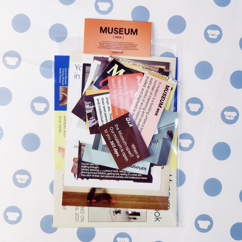 Korea with smecta oab sticker bag wholesale laundry theme material bag hand account decoration material ins Orange Card Sticker Material Pack