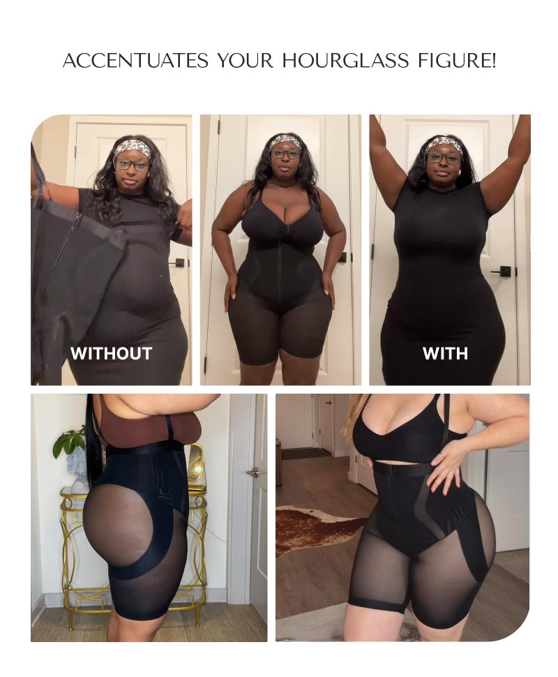 SHAPELLX Shapewear Tummy Control Faja Body Shaper for Women Butt Lifting High Waist Shorts Open Bust Strapless Bodysuit - Image 5