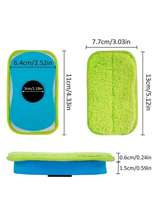 OSOPOLA - 2 Pack Chalkboard Eraser Washable Reusable Microfiber Eraser Cleaning Chalk Markers Duster Tool In Home Classroom Office Attached 2 Pcs Microfiber Cloth Wp03 - Image 1