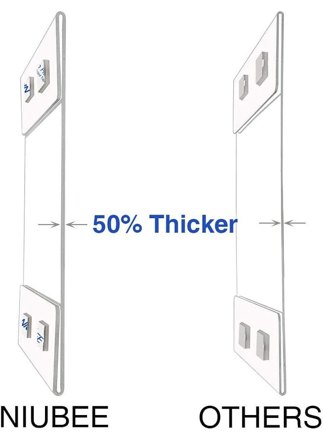 TPGP 8.5x11 inch Wall Mount Acrylic Sign Holder with 3M Tape Adhesive for Office, Home, Store, Restaurant-No Drilling (10 Pack) - Image 2