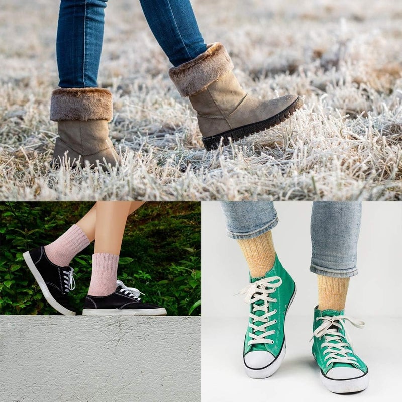 FYC Socks for Women - Stocking Stuffers Gifts for Women - Warm Thick Soft Wool Cozy Crew Socks Christmas Gifts for Woman - Image 5