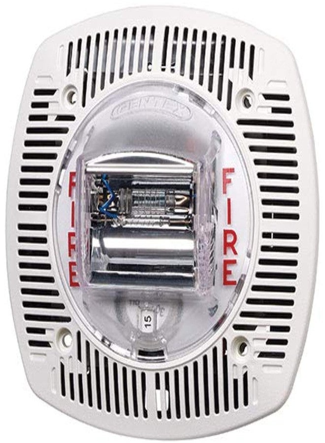 Gentex SSPK24WLPW 24V Selectable Candela Speaker Strobe (White) - Image 1