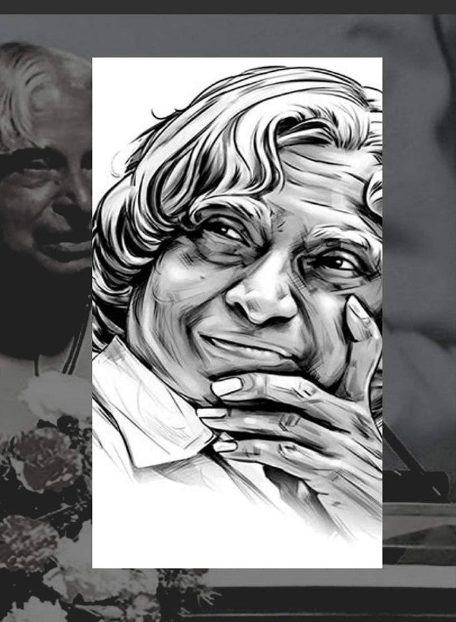 Wildmark A.P.J. Abdul Kalam Poster Photo For Room And Home Wall Premium(Black, 12x18 Inches, Paper) - Image 1