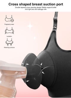 URbazaar 2-Pcs Hands Free Pumping Bra, Adjustable Breast-Pump Holding and Nursing Bra  - Image 4