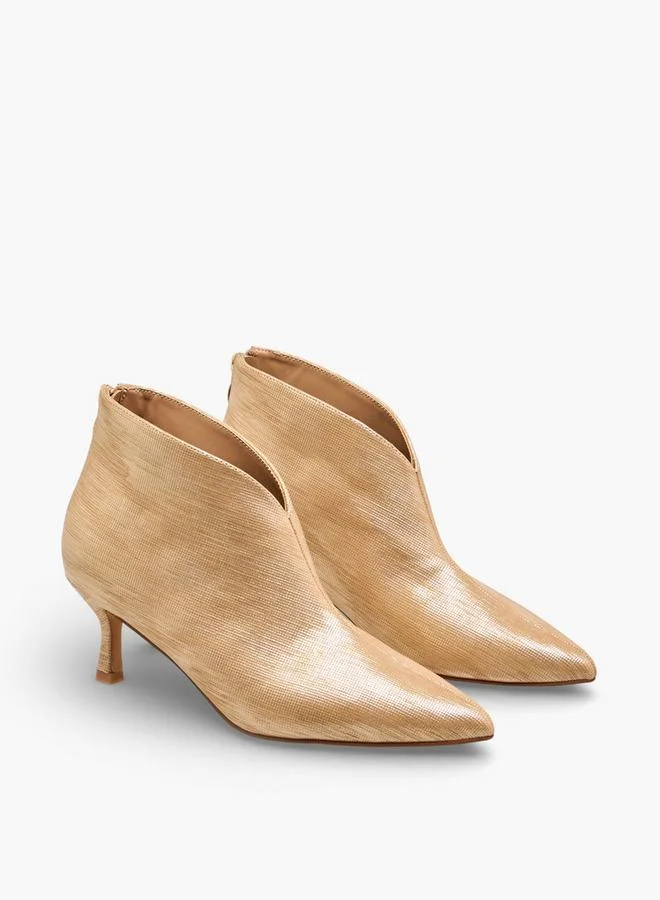 Women Kitten Heel Ankle Boots