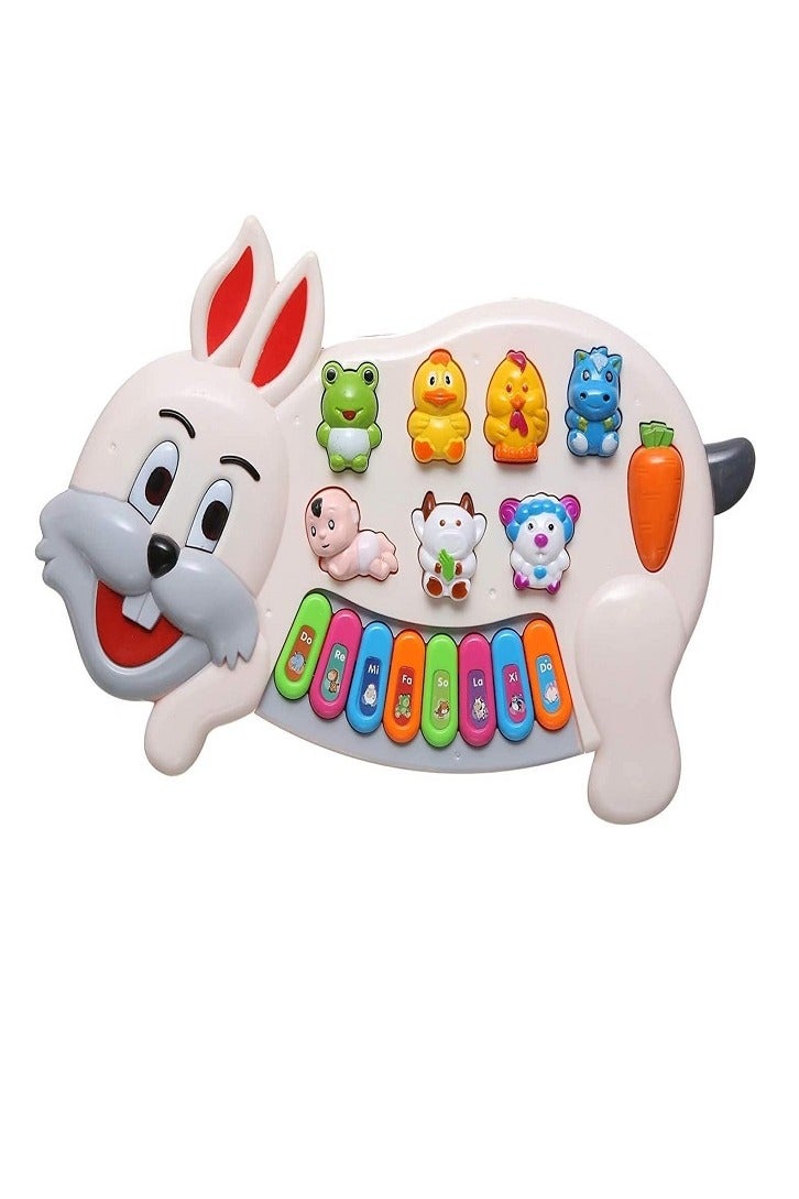 Rabbit Shaped Piano - With Animal Sound, Lights