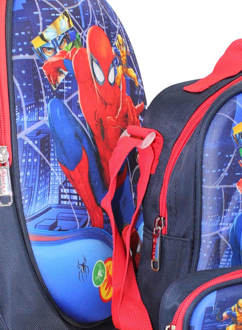 MIGO School Set Spider-Man Backpack 14 Inches – Navy - Image 3