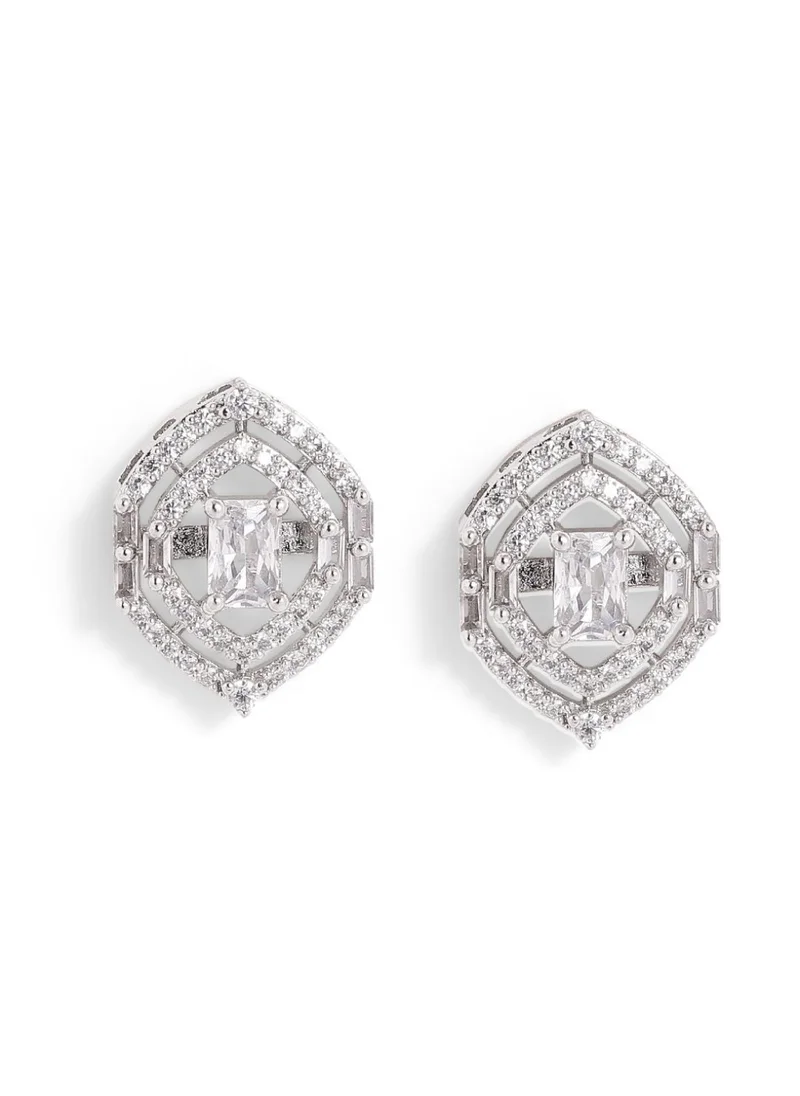 برياسي Contemporary American Diamond Studs Earrings