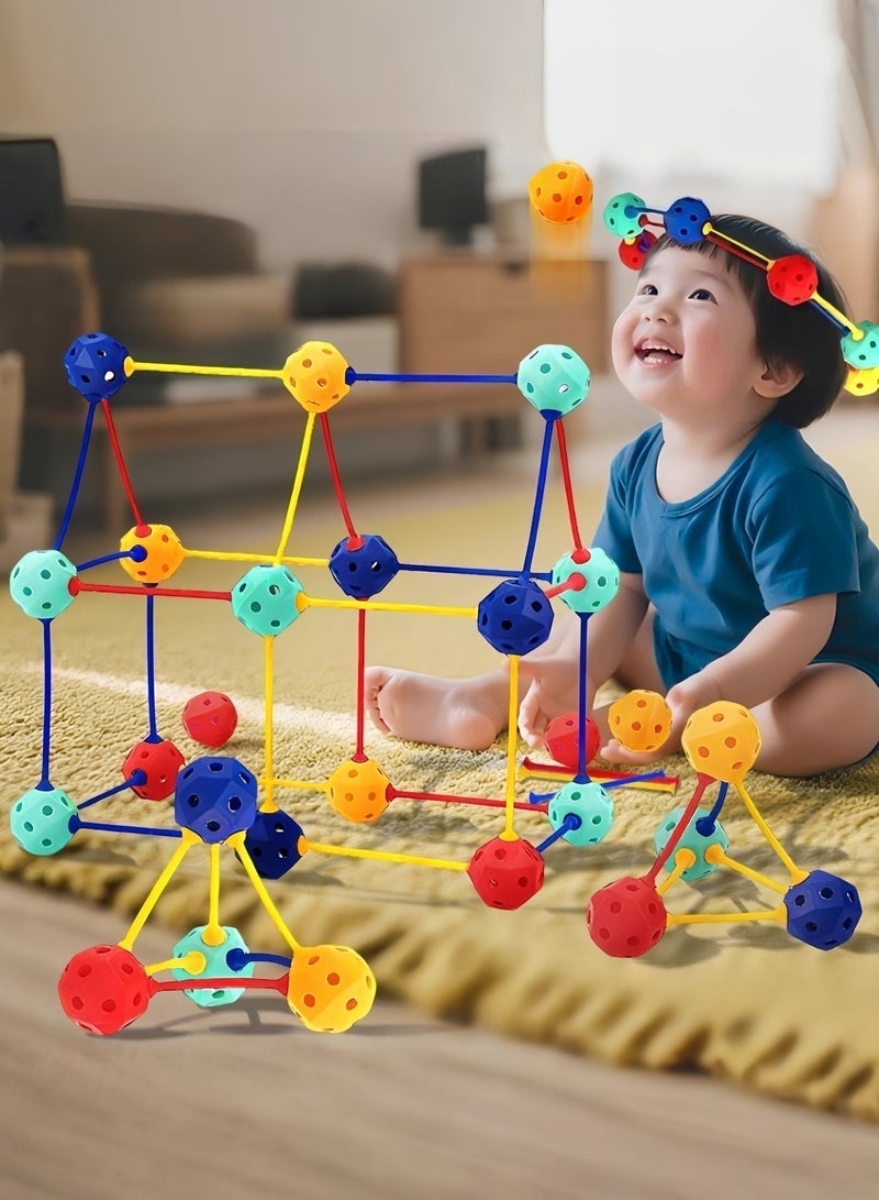 75Pcs Building Blocks for Toddlers & Kids Toy Building Sets with Storage Box - Educational Toy DIY Creative 3D Learning Toys s for Boys Girls Kids Age 3+ Years Old - Image 3