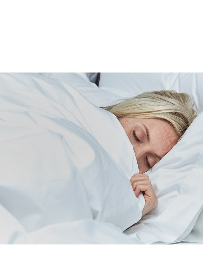 7 STARS HZM - Bamboo Duvet Cover Single Size 150x200 cm With Button Closing and Corner Ties 400TC Cool, Anti-Allergic, Soft and Silky – Sky Blue - Image 1