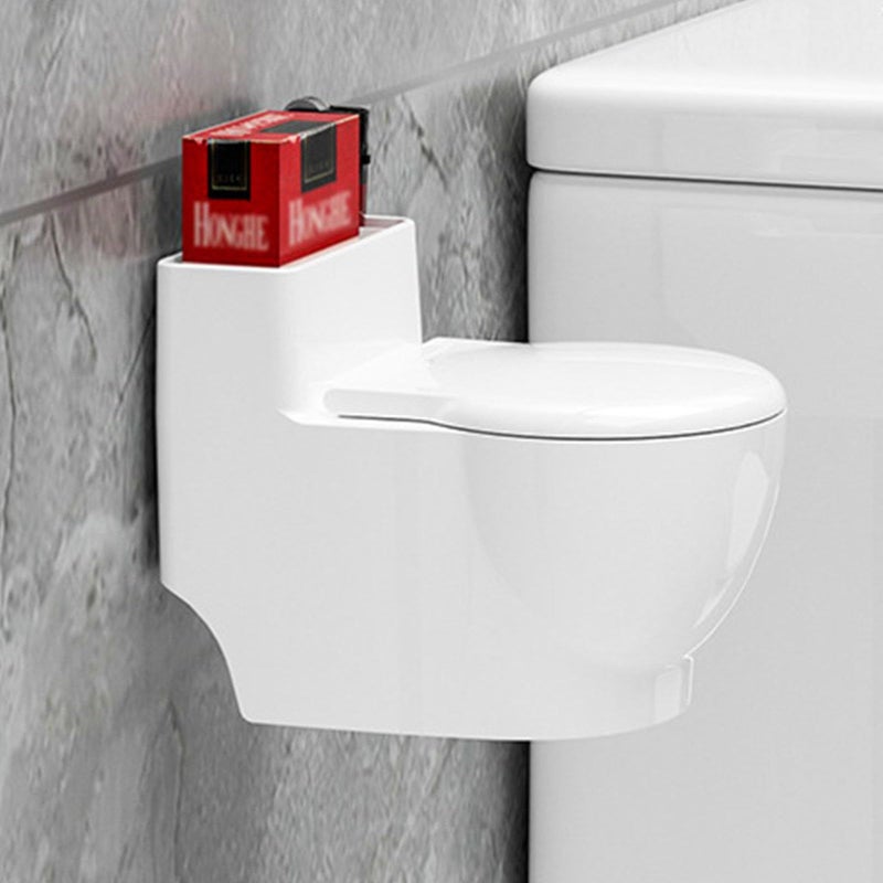 Silver Lid Wall Mounted Ashtray Creative Toilet Shape Design Large Capacity Ashes Container For Home Office Decoration - Image 4