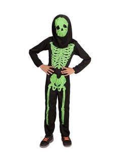 Party Magic Glowing Skeleton Boy Costume S 