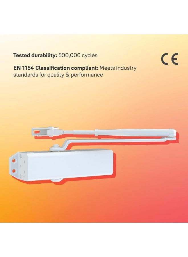 Yale 722 Pro Door Closer - White - Image 3