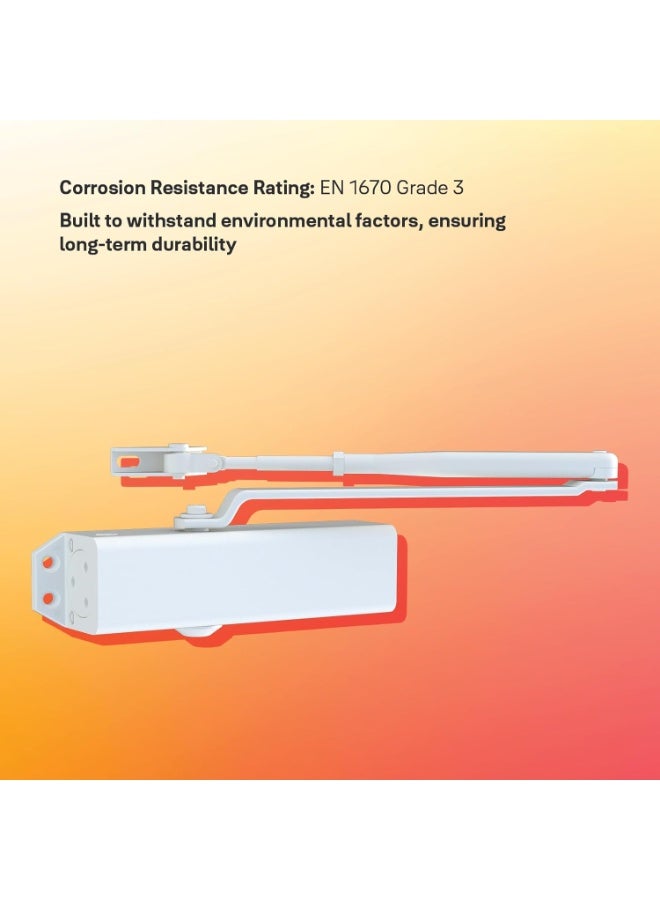 Yale 722 Pro Door Closer - White - Image 4