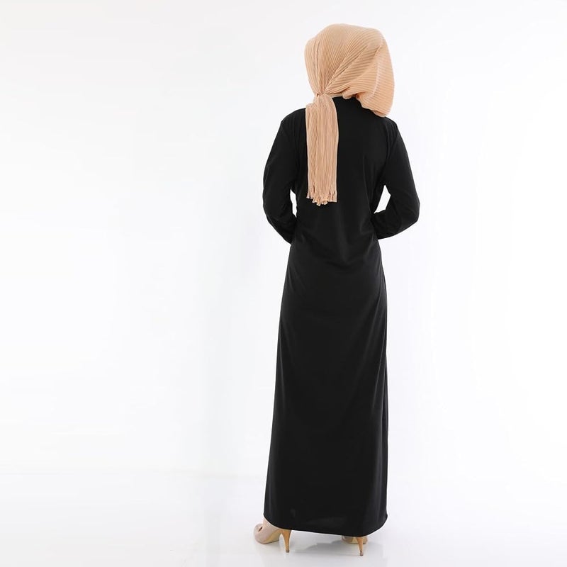 Elanesa  Women's Side Tied Prayer Abaya Full Length Modest Islamic Dress for Daily and Religious Wear - Image 3