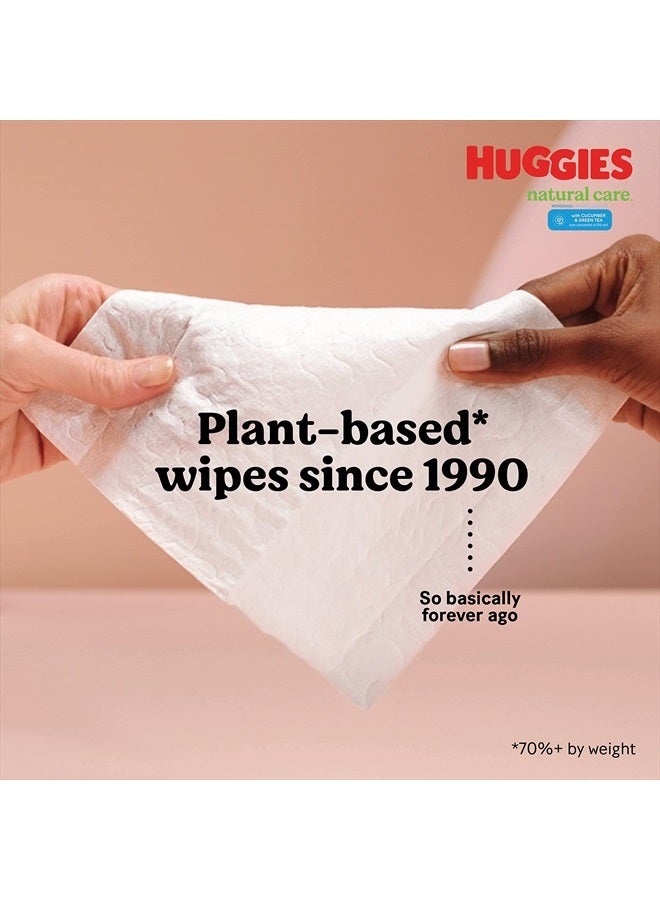 HUGGIES Baby Wipes, Huggies Natural Care Refreshing Baby Diaper Wipes, Hypoallergenic, Scented, 1 Flip-Top Pack (56 Wipes Total) - Image 3