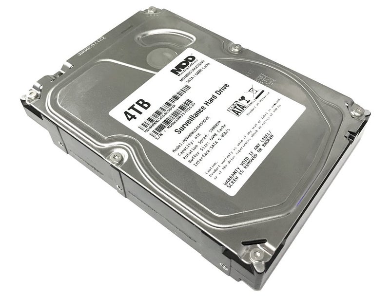 MDD 4TB 64MB Cache 5900PM SATA 6.0Gb/s 3.5-inch Internal Surveillance CCTV DVR Hard Drive (MD4000GSA6459DVR) - 2 Year Warranty (Renewed)