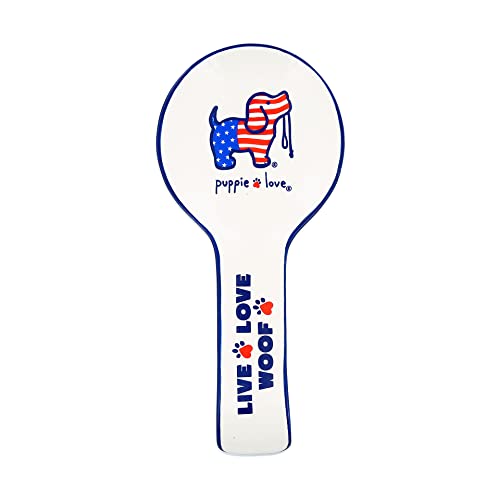 Pavilion Gift Company USA Live Love Woof 925 Spoon Rest