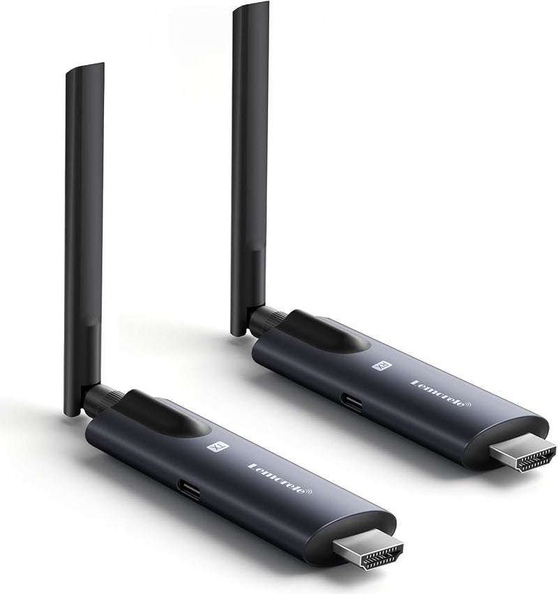 Lemorele HDMI Transmitter and Receiver with App Monitor Wireless Reception,Plug&Play,2.4/5G 656ft/200M 1080P Full HD,for Streaming to Video&Audio to Monitor/Tablet/Mobile from Laptop/Camera/TV-Box - Image 1