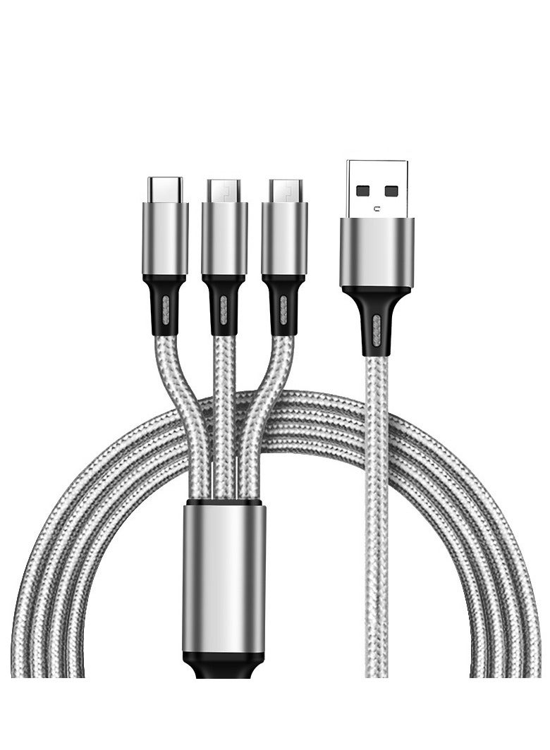 Y&D Fast Charging Braided 3 In 1 USB Cable