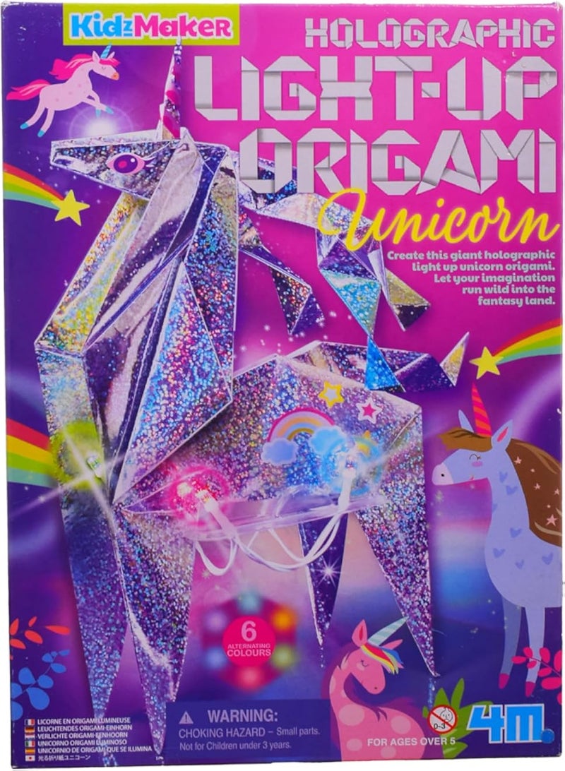 Light Up Origami Craft Kit for Girls - Multicolor