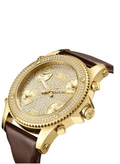 JBW JBW Luxury Men's Jet Setter 136 Diamonds Five Time Zone Swiss Movements & Italian Leather  - Image 2