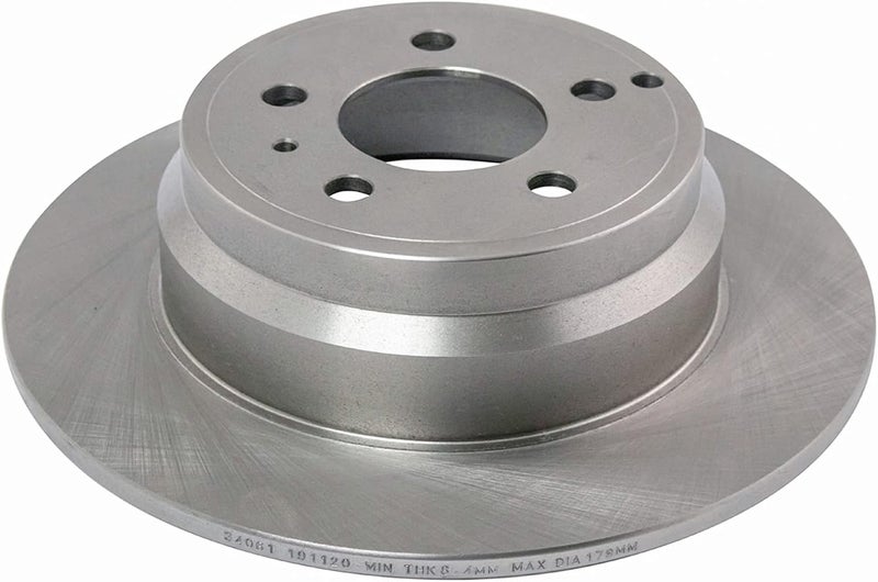 TRQ Rear Brake Rotors Set Solid Compatible with 1994-1997 Volvo 850 1998-2004 C70 1998-2000 S70 V70 - Image 5