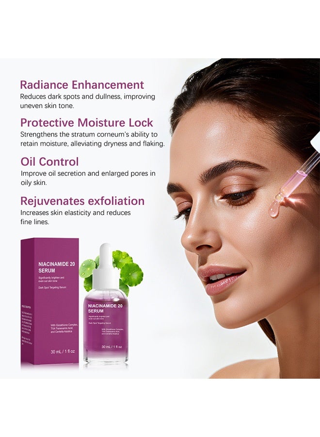 Lanthome Niacinamide 20 Serum -Face Serum with Glutathione, TXA Tranexamic Acid and Centella Complex - Reduces Pigmentation, Uneven Skin Tone, Pore Care for Sensitive Skin, 30ml - Image 5