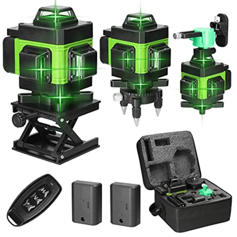 Multifunctional 4D 16 Lines Laser Level 3° Self-leveling Machine USB Rechargeable Lithium Battery Leveling Tool with Vertical Horizontal Tilt Lines - Image 1