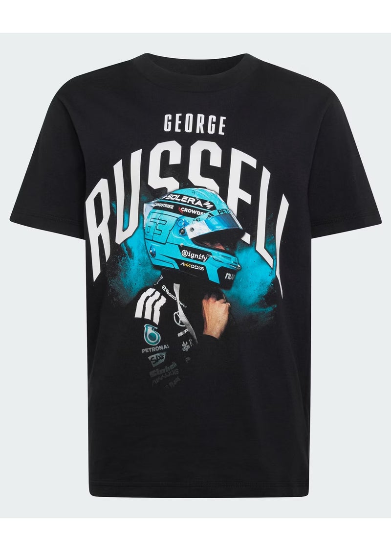 Adidas Mercedes - Amg Petronas Formula 1 Team George Russell Graphic T-Shirt - Image 1