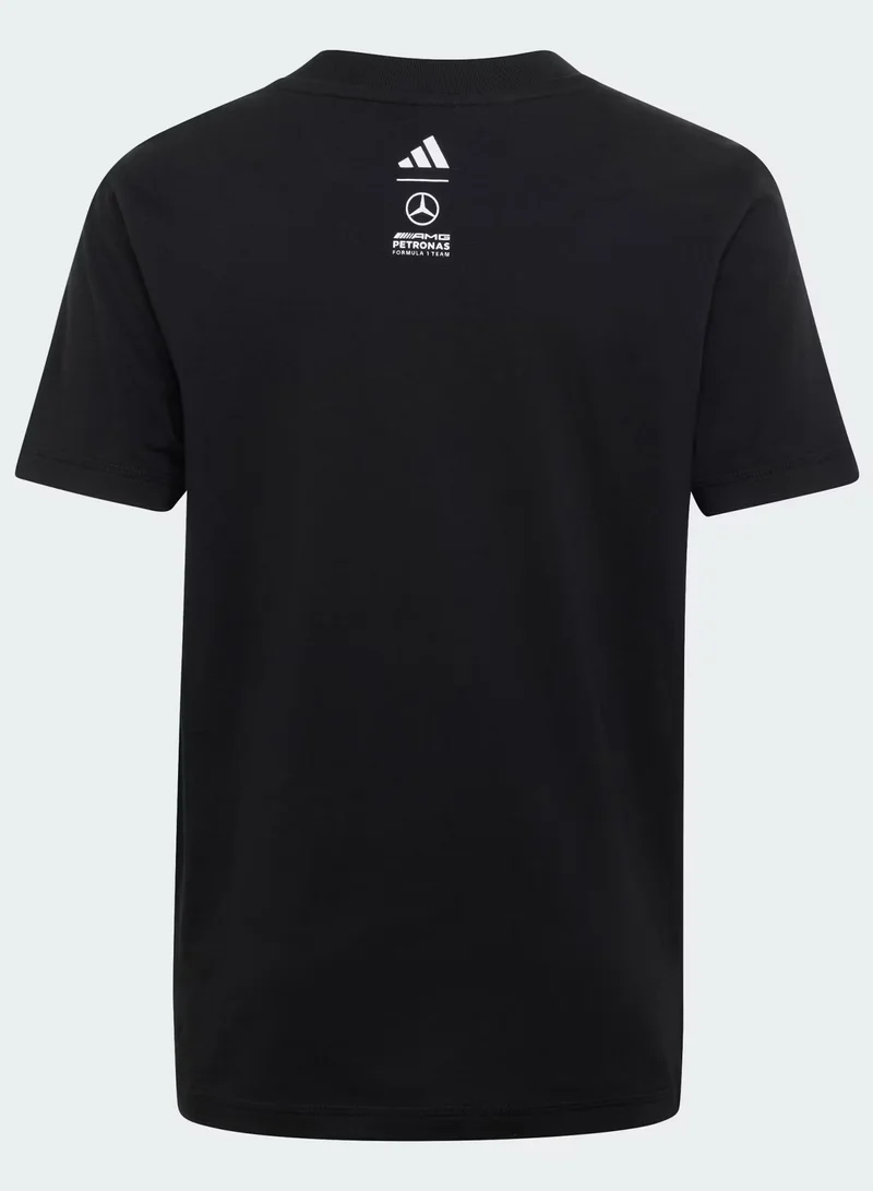 اديداس تيشيرت جرافيك فريق مرسيدس بنز أم جي بتروناس فورمولا  للشباب