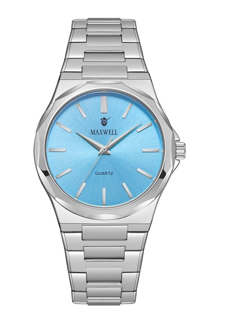 ماكسويل ساعه جديد  رجالي من ماكسويل ضد الماء  كرت ضمان