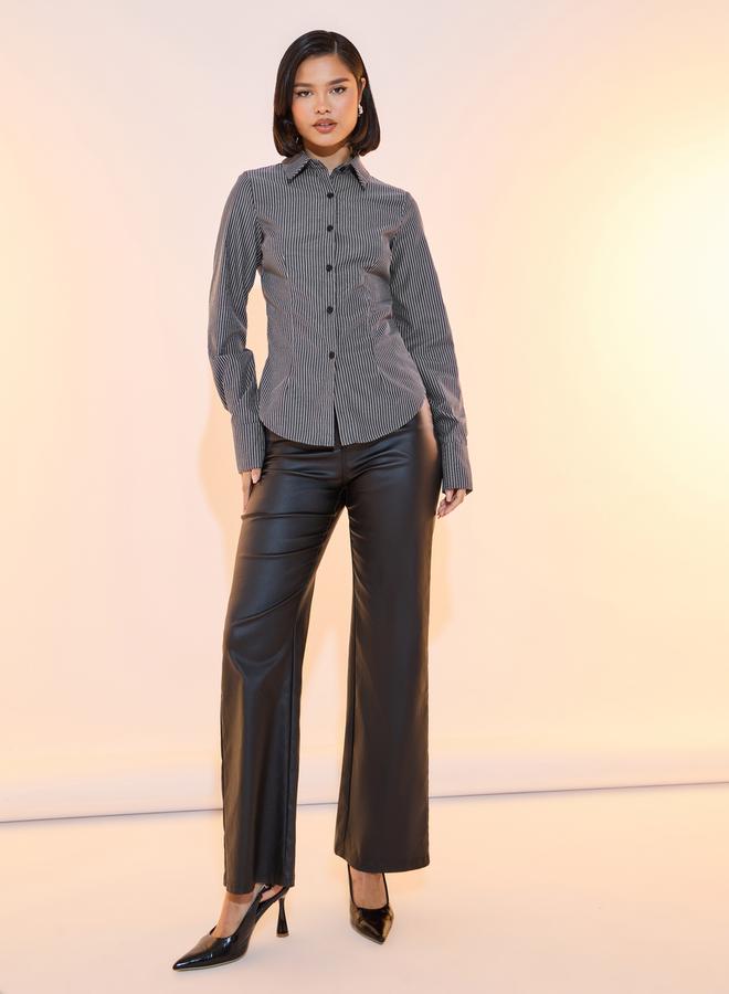 Take Two Striped Regular Fit Long Sleeve Shirt - Image 2