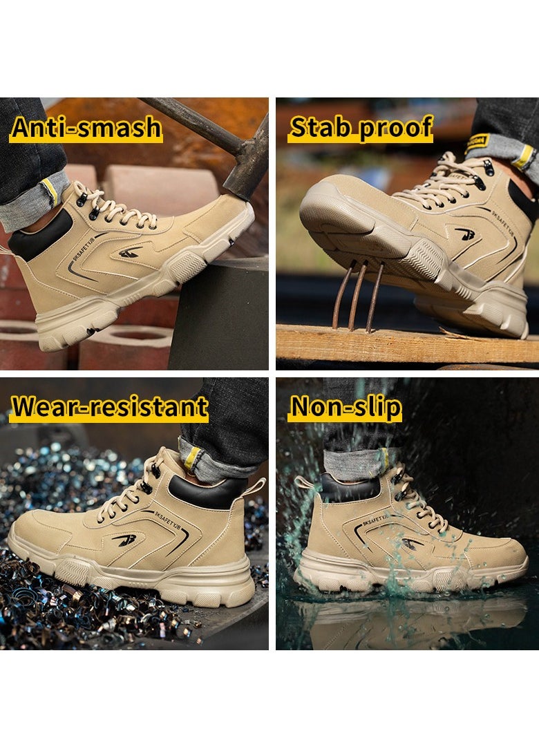 VICTGOAL - R-Win Waterproof Work Boots Steel Toe Cap Shoe Men Women Lightweight Comfortable Mid Top Safet Trainers - Image 1