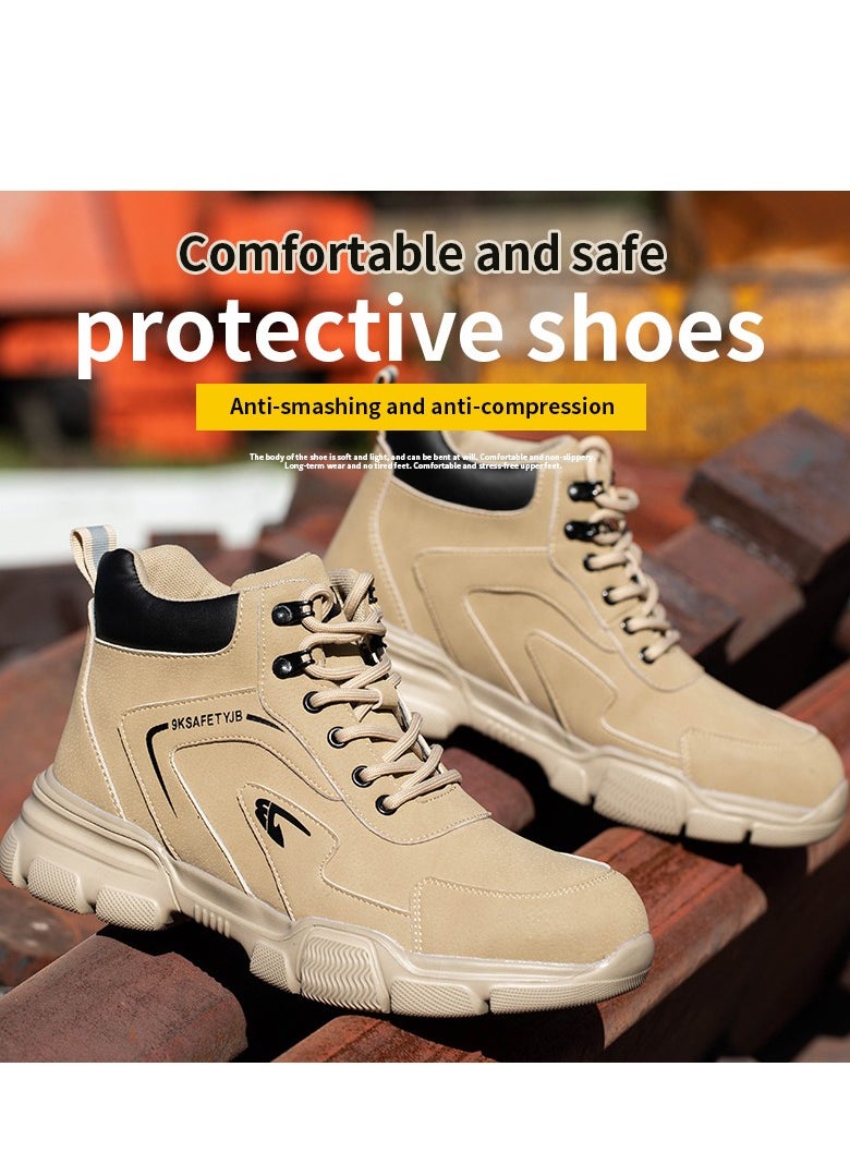 VICTGOAL - R-Win Waterproof Work Boots Steel Toe Cap Shoe Men Women Lightweight Comfortable Mid Top Safet Trainers - Image 1