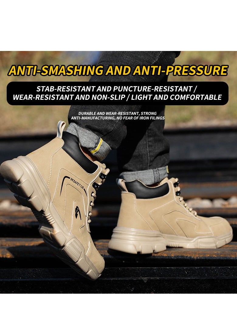 VICTGOAL - R-Win Waterproof Work Boots Steel Toe Cap Shoe Men Women Lightweight Comfortable Mid Top Safet Trainers - Image 1