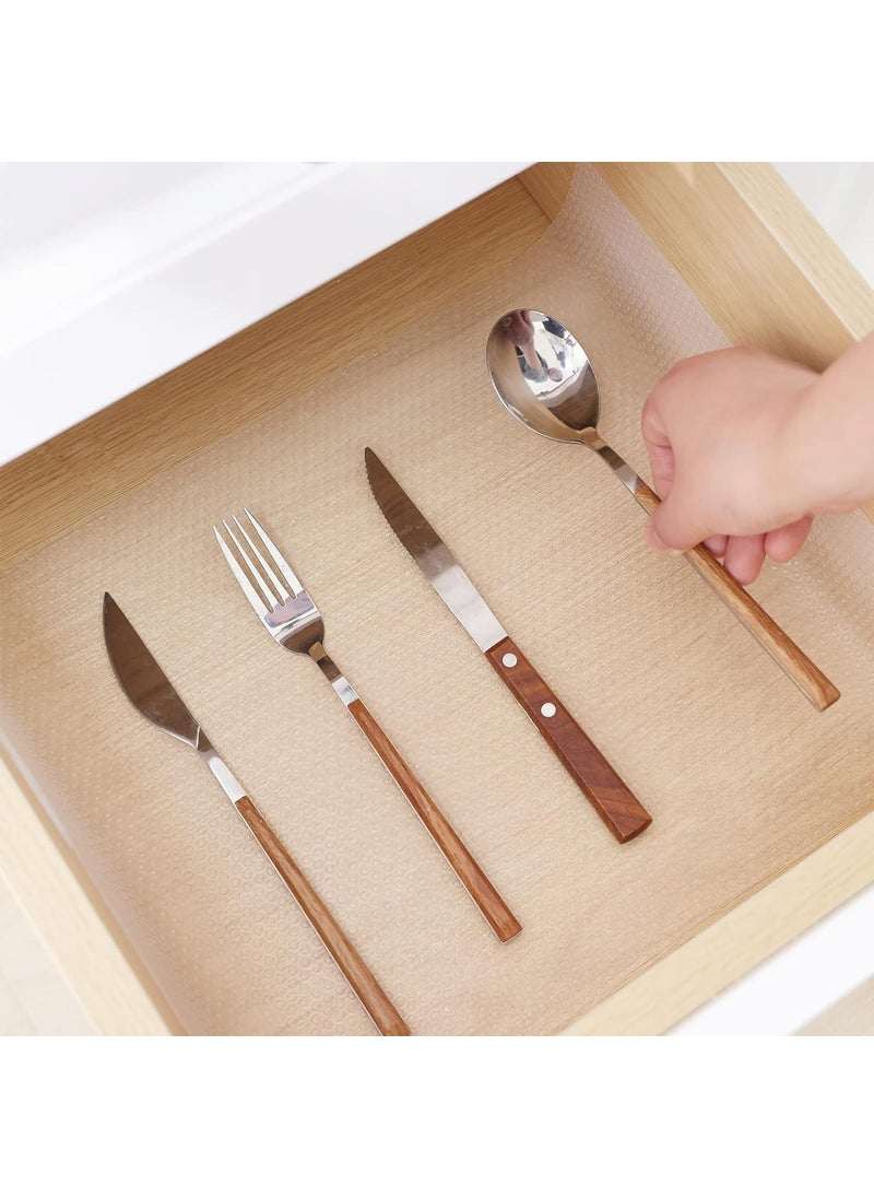 MEZON MEZON EVA Kitchen Drawer Mat Table Mat WardrobeCabinet Drawer Shelf Mat Pot Mat AntiSlip Mat for Kitchen Bathroom Cabinets Drawers Shelves Bubble Dot MatWhite 60 cm x 5 mtr  - Image 3