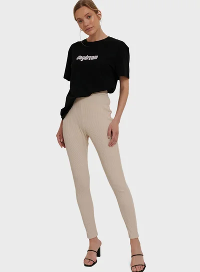 NA-KD Knitted Leggings