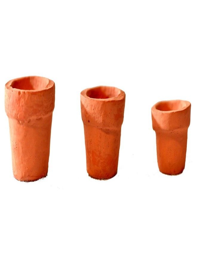 G & F Products G & F Products G & F Garden Miniature Fairy Garden Tiny Pots (Set of 3), Orange …  - Image 1
