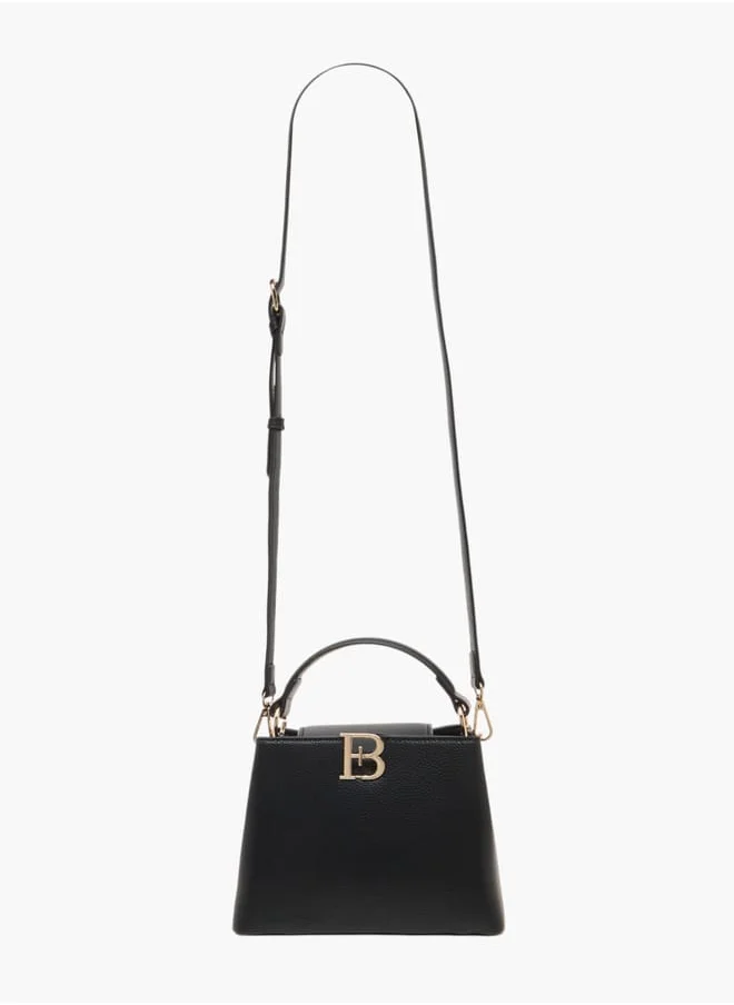 Flora Bella By Shoexpress Womens Monogram Crossbody Bag With Zip Closure And Single Handle