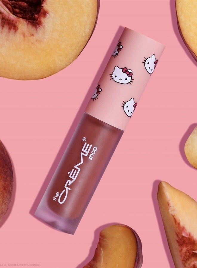 Bows Bows B The Creme Shop x Hello Kitty Kawaii Kiss Moisturizing Lip Oil - Peach Flavored  - Image 3