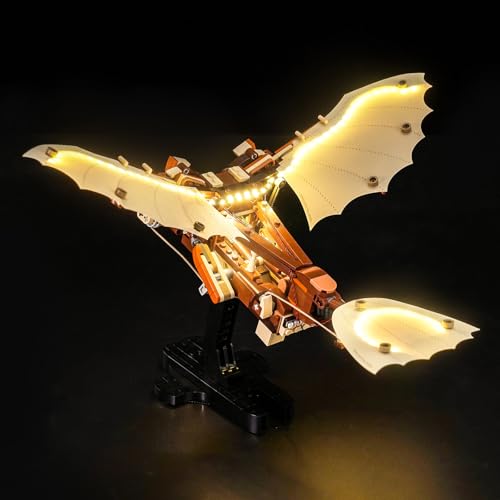 LocoLee Light kit Compatible with Lego Leonardo da Vincis Flying Machine No Model Only Light LED Lighting Accessories Compatible with Lego The Flying Machine of Leonardo da Vinci 10363 - Image 1