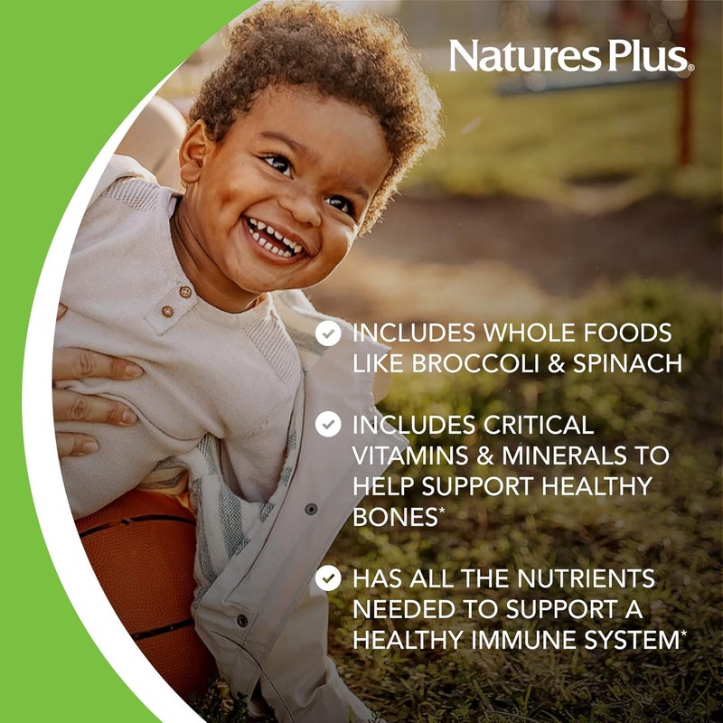 NaturesPlus Natures Plus Animal Parade Multivitamin Childrens Chewables  Watermelon Flavor  90 Animal Shaped Tablets  Promotes Health and WellBeing  Vegetarian Gluten Free  45 Servings - Image 4