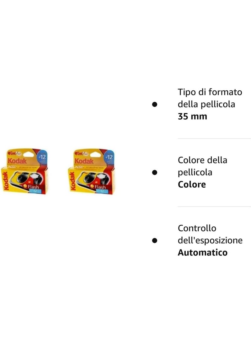 Kodak KODAK Fun Flash Disposable Camera  39 Exposures Pack of 2  - Image 2