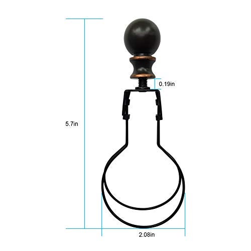 RddenIy Lamp Shade Light Bulb Clip Lampshade Adapter - Finial and Lampshade Levellers for Clip On Light Bulbs - Image 2