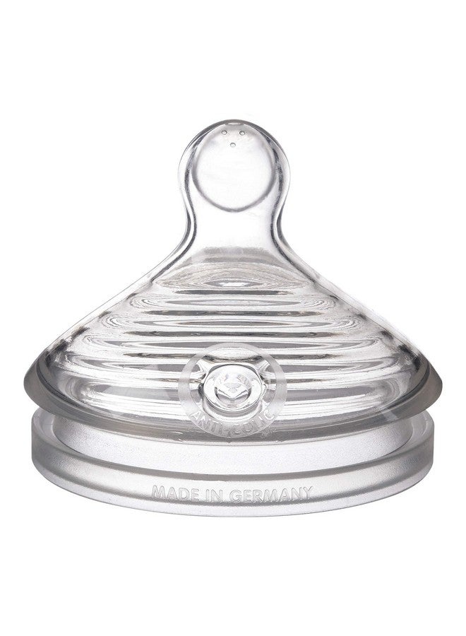 NUK Simply Natural Slow Flow Baby Bottle Nipples 2 Pack - Image 1